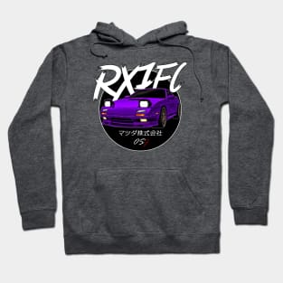 JDM RX-7 [FC] Purple Black Sun Edition Hoodie